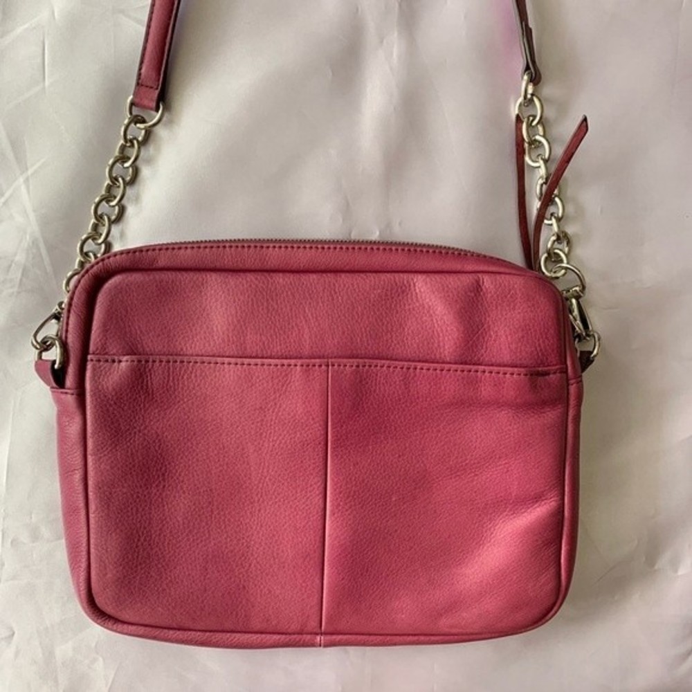 B. Makowsky Purple Messenger Style Crossbody Bag - Picture 2 of 8